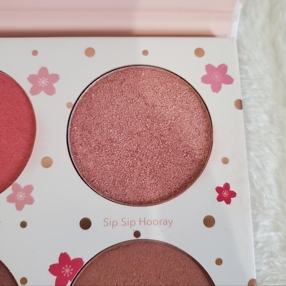 Cotton Candy Champagne Blushlighter 4 Rose-Flushed Metallic Sheen Shades Palette - Picture 9 of 10